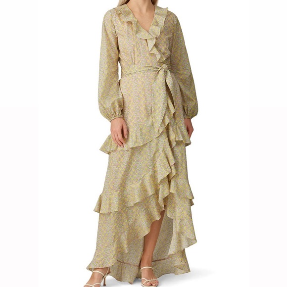 Cynthia Rowley Courtney Maxi Wrapped Dress - Picture 3 of 14